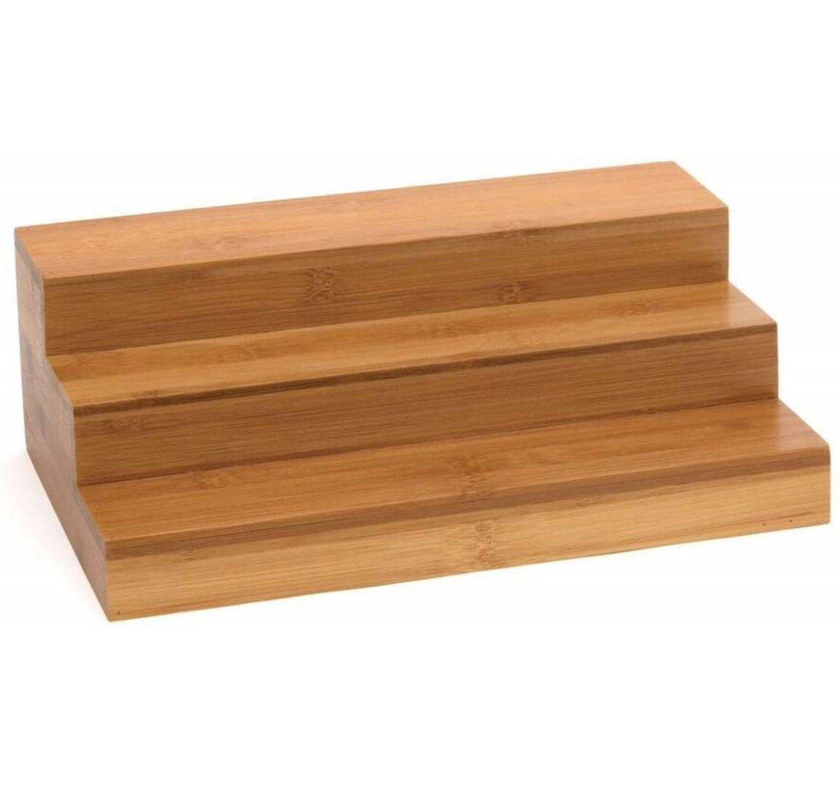 Freestanding Bamboo Spice Rack with Adjustable Racks